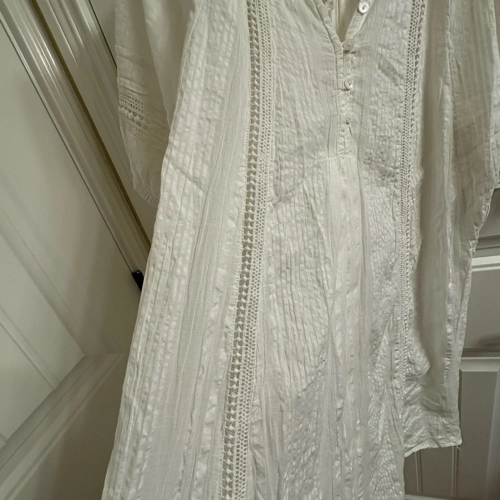 CLEOBELLA alba mini dress in ivory boho chic summer style size M VGUC Swim Cover - Picture 9 of 11